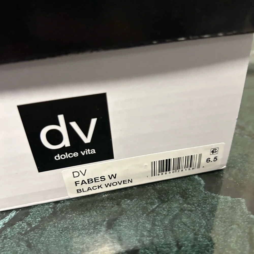 DV Dolce Vita Mulaney Mary Jane Black Woven Shoes - Picture 6 of 7